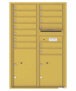 Florence Versatile Front Loading 4C Commercial Mailbox 4C13D-12 Gold Speck