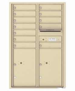 Florence Versatile Front Loading 4C Commercial Mailbox 4C13D-12 Sandstone