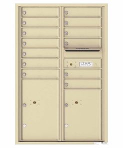 Florence Versatile Front Loading 4C Commercial Mailbox 4C13D-12 Sandstone