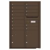 Florence Versatile Front Loading 4C Commercial Mailbox 4C13D-14 Antique Bronze