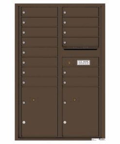 Florence Versatile Front Loading 4C Commercial Mailbox 4C13D-14 Antique Bronze