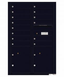 Florence Versatile Front Loading 4C Commercial Mailbox 4C13D-14 Black