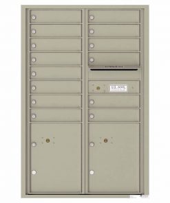 Florence Versatile Front Loading 4C Commercial Mailbox 4C13D-14 Postal Grey