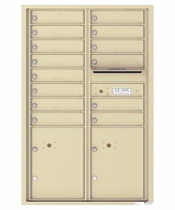 Florence Versatile Front Loading 4C Commercial Mailbox 4C13D-14 Sandstone