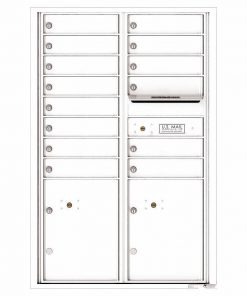 Florence Versatile Front Loading 4C Commercial Mailbox 4C13D-14 White