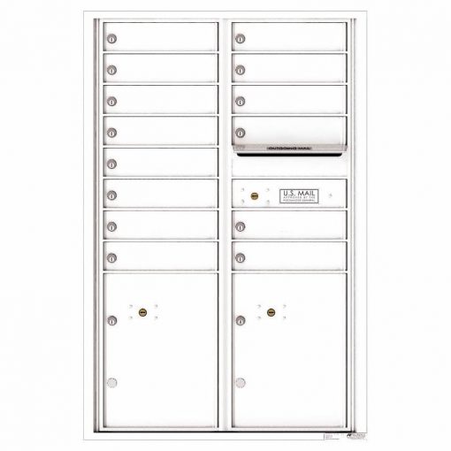 Florence Versatile Front Loading 4C Commercial Mailbox 4C13D 14 White