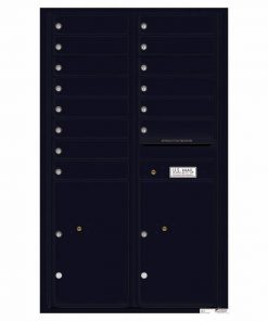 Florence Versatile Front Loading 4C Commercial Mailbox 4C14D-14 Black