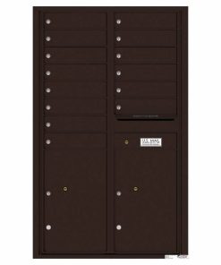 Florence Versatile Front Loading 4C Commercial Mailbox 4C14D-14 Dark Bronze