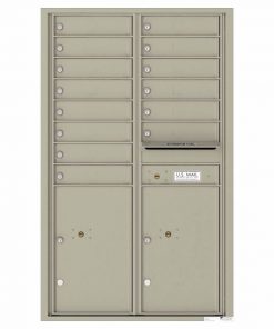 Florence Versatile Front Loading 4C Commercial Mailbox 4C14D-14 Postal Grey