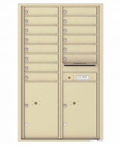 Florence Versatile Front Loading 4C Commercial Mailbox 4C14D-14 Sandtone
