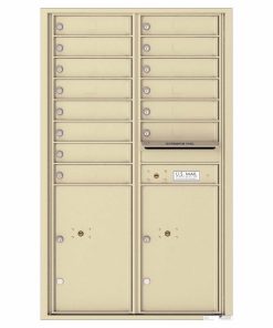 Florence Versatile Front Loading 4C Commercial Mailbox 4C14D-14 Sandtone