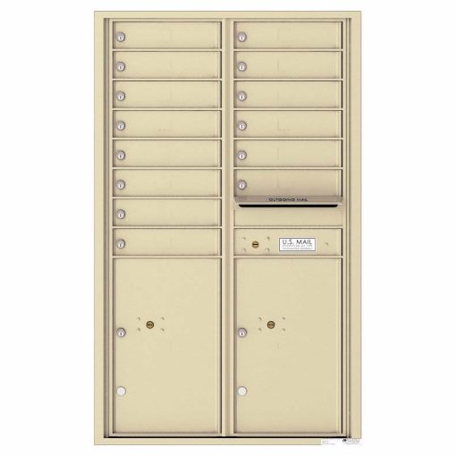 Florence Versatile Front Loading 4C Commercial Mailbox 4C14D-14 Sandtone