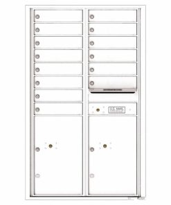 Florence Versatile Front Loading 4C Commercial Mailbox 4C14D-14 White