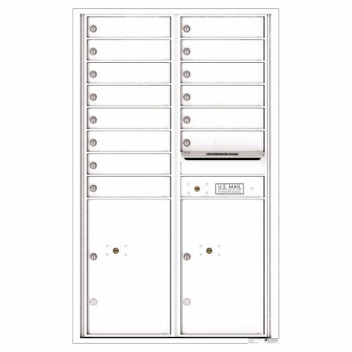 Florence Versatile Front Loading 4C Commercial Mailbox 4C14D-14 White