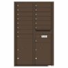 Florence Versatile Front Loading 4C Commercial Mailbox 4C14D-15 Antique Bronze