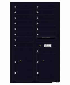 Florence Versatile Front Loading 4C Commercial Mailbox 4C14D-15 Black