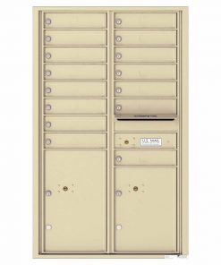 Florence Versatile Front Loading 4C Commercial Mailbox 4C14D-15 Sandstone