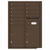 Florence Versatile Front Loading 4C Commercial Mailbox with 10 Tenant Compartments and 2 Parcel Lockers 4C12D 10 Antique Bronze