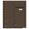 Florence Versatile Front Loading 4C Commercial Mailbox with 10 tenant Doors and 2 Parcel Lockers 4CADD-10 Antique Bronze