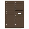 Florence Versatile Front Loading 4C Commercial Mailbox with 11 Tenant Compartments and 2 Parcel Lockers 4C12D 11 Antique Bronze