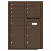 Florence Versatile Front Loading 4C Commercial Mailbox with 11 Tenant Compartments and 2 Parcel Lockers 4C12D-11 Antique Bronze