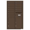 Florence Versatile Front Loading 4C Commercial Mailbox with 16 Tenant Compartments with 2 Parcel Lockers