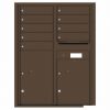 Florence Versatile Front Loading 4C Commercial Mailbox with 9 Tenant Compartments and 2 Parcel Lockers 4C11D 09 Antique Bronze