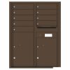 Florence Versatile Front Loading 4C Commercial Mailbox with 9 Tenant Compartments and 2 Parcel Lockers 4C11D-09 Antique Bronze