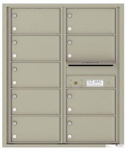 Florence Versatile Front Loading 4C Commercial Mailbox with 9 tenant Compartments 4C10D-09 Postal Grey