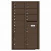 Florence Versatile Front Loading 4C Commercial Mailbox with 9 tenant Doors and 2 Parcel Locker 4C15D 09 Antique Bronze