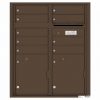 Florence Versatile Front Loading 4C Commercial Mailbox with 9 tenant Doors and 2 Parcel Lockers 4CADD-9 Antique Bronze