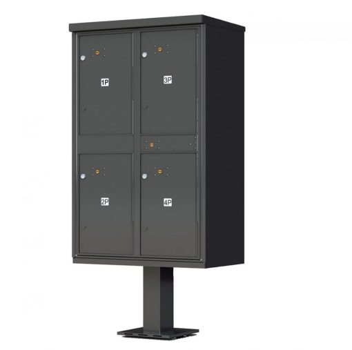 4 Door Parcel Locker CBU 1590-T2SD Bronze