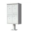 4 Door Parcel Locker CBU 1590-T2SD Gray