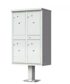 4 Door Parcel Locker CBU 1590-T2SD Gray