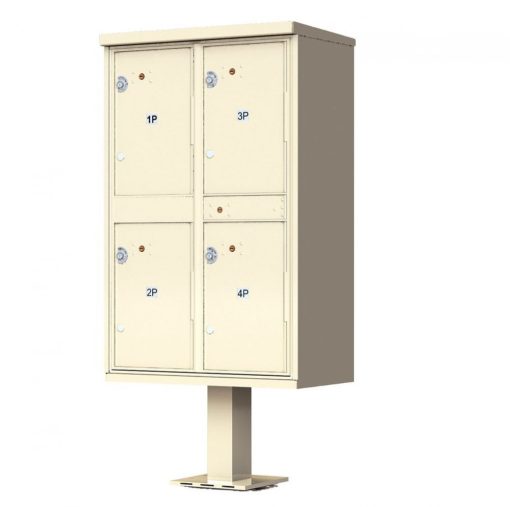 4 Door Parcel Locker CBU 1590-T2SD Sandstone