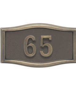 Bronze Antique Bronze Address plaque A1-SRBR