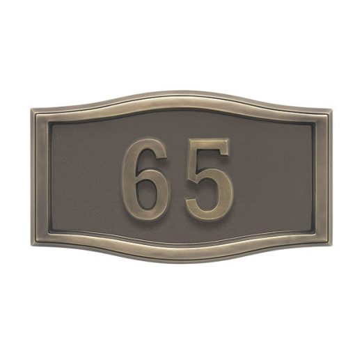 Bronze Antique Bronze Address plaque A1-SRBR