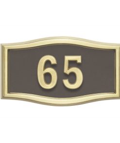 Bronze with Brass Address Plaque H1-SRBR