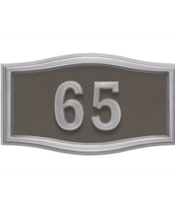 Bronze with Satin Nickel Address Plaque S1-SRBR