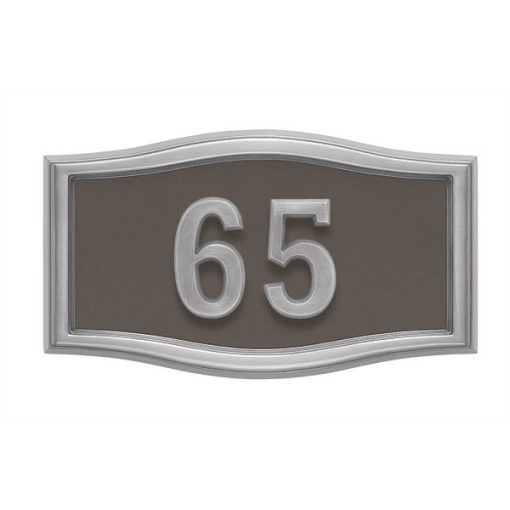 Bronze with Satin Nickel Address Plaque S1-SRBR