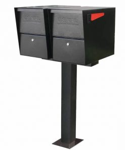 2 Package Master Black on Surface Mount Post