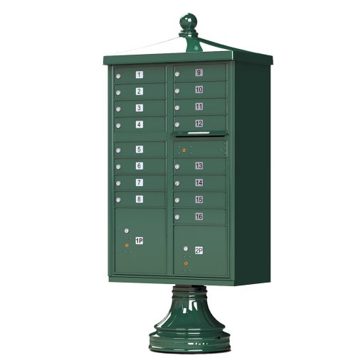 16 Door Traditional CBU Green 1570-16V2FG