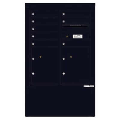 8 Door Florence Versatile 4C Depot Cabinet Cluster Mailboxes 4CADD 8 Black