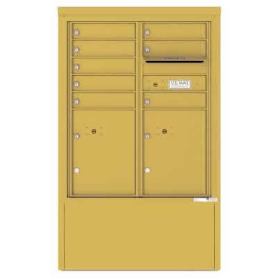 8 Door Florence Versatile 4C Depot Cabinet Cluster Mailboxes 4CADD 8 Gold Speck
