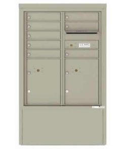 8 Door Florence Versatile 4C Depot Cabinet Cluster Mailboxes 4CADD-8 Postal Grey