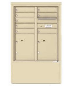 8 Door Florence Versatile 4C Depot Cabinet Cluster Mailboxes 4CADD-8 Sandstone