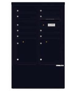 9 Door Florence Versatile 4C Depot Cabinet Cluster Mailboxes 4CADD-9 Black