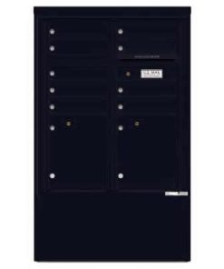 9 Door Florence Versatile 4C Depot Cabinet Cluster Mailboxes 4CADD-9 Black