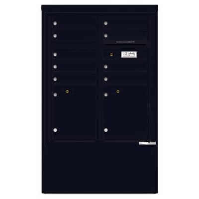 9 Door Florence Versatile 4C Depot Cabinet Cluster Mailboxes 4CADD 9 Black