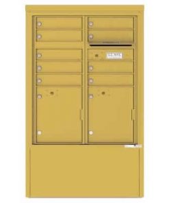 9 Door Florence Versatile 4C Depot Cabinet Cluster Mailboxes 4CADD-9 Gold Speck